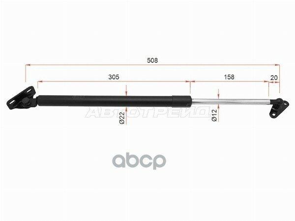 Амортизатор крышки багажника Lexus RX 97-03 / Toyota Harrier (XU10) 97-03 (Слева) Sat арт. ST-68960-49015