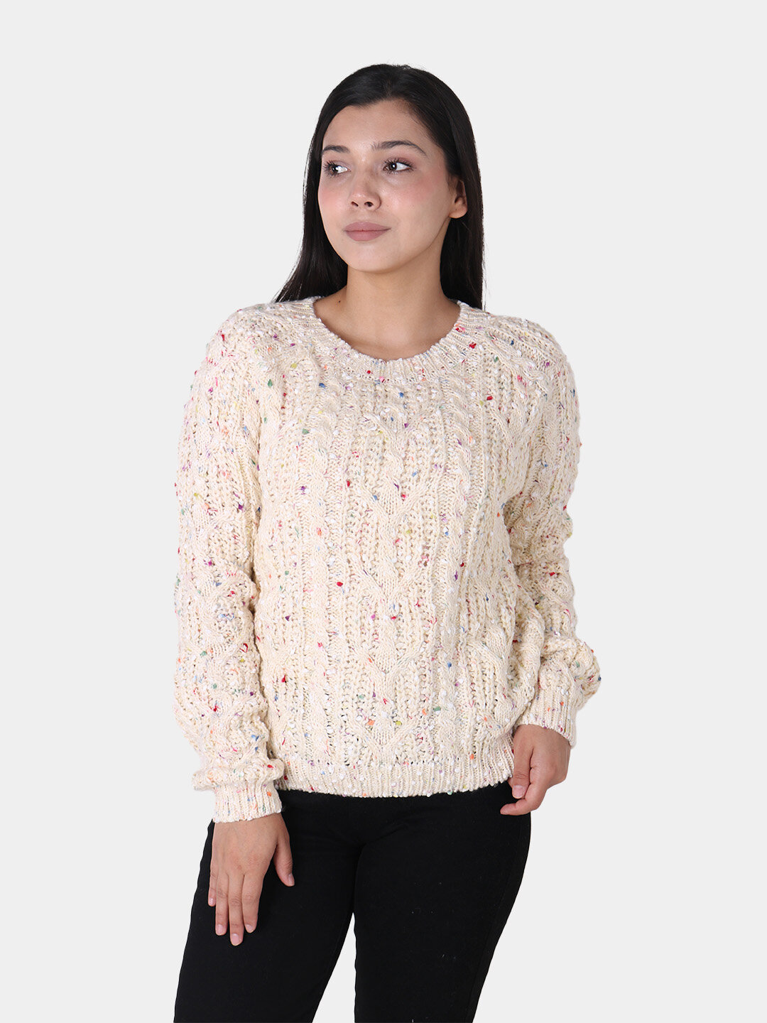 Джемпер , размер One Size, кремовый — фото 1