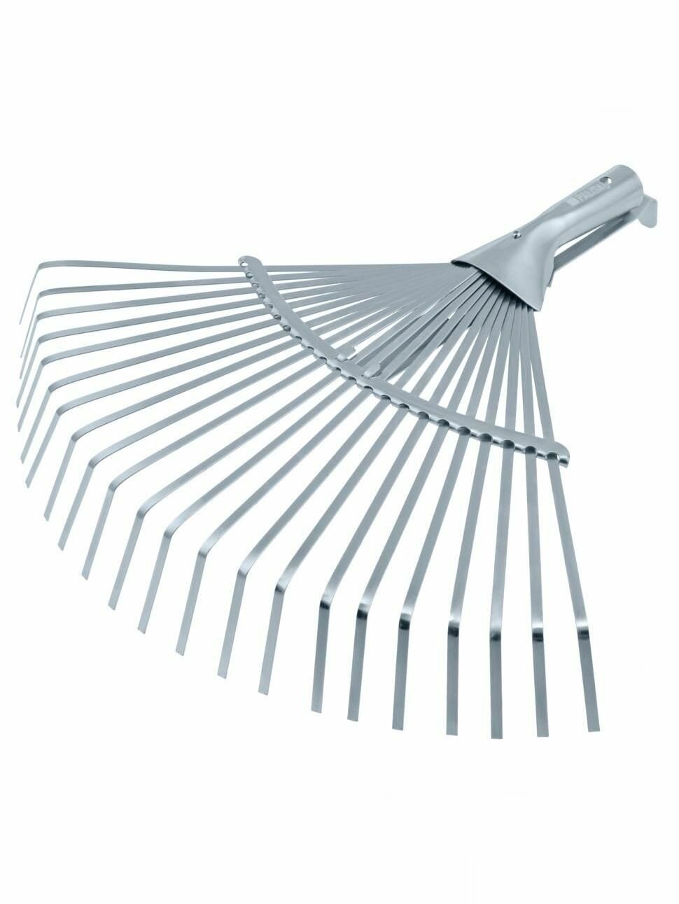 Грабли веерные стальные 300 - 480 мм 22 плоских зуба оцинкованные раздвижные без черенка Palisad 617675