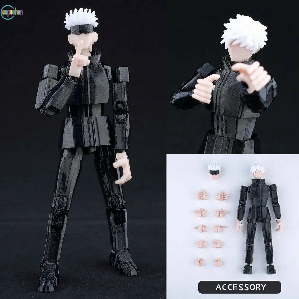 Jujutsu Kaisen Сукуна 3D печатная подвижная экшен фигурка Lucky Dummy 13, коллекционная модель манекен