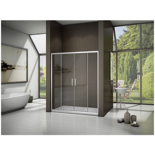 Душевая дверь Good Door LATTE WTW-TD-170-C-WE прозрачная