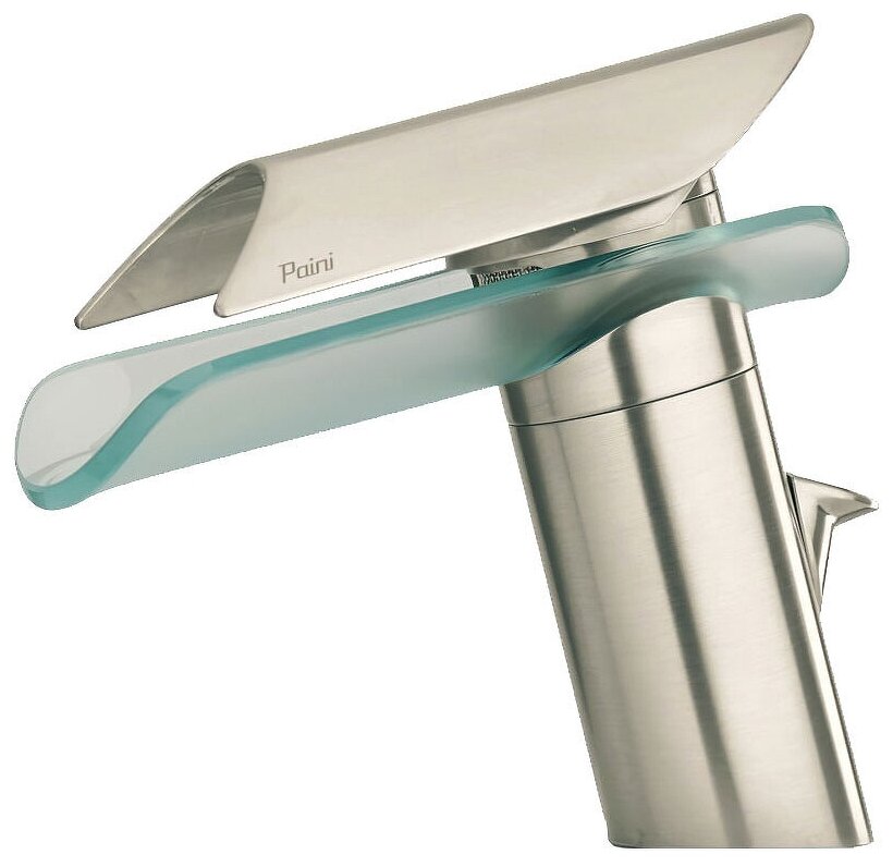 Смеситель для раковины Paini Morgana 73PW211VR Никель стекло