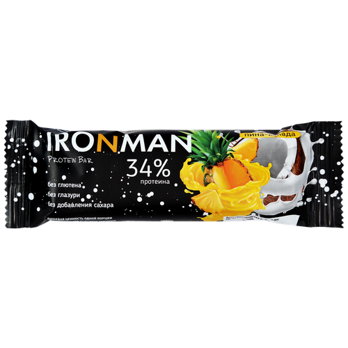 Протеиновый батончик IRONMAN, Пина Колада, 50 г