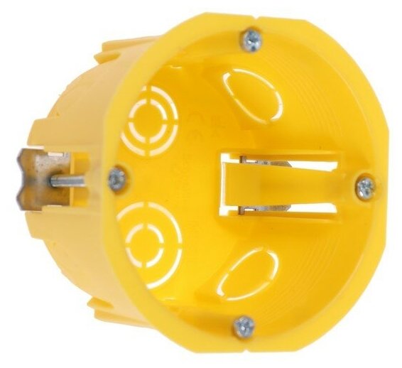 Подрозетник (скрытый монтаж) Schneider Electric IMT35150 71 46 мм желтый - фотография № 2