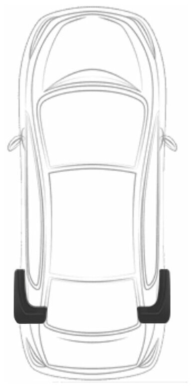 Комплект брызговиков FROSCH для Mazda CX-9 Mercedes-Benz Vito NLF3331E13