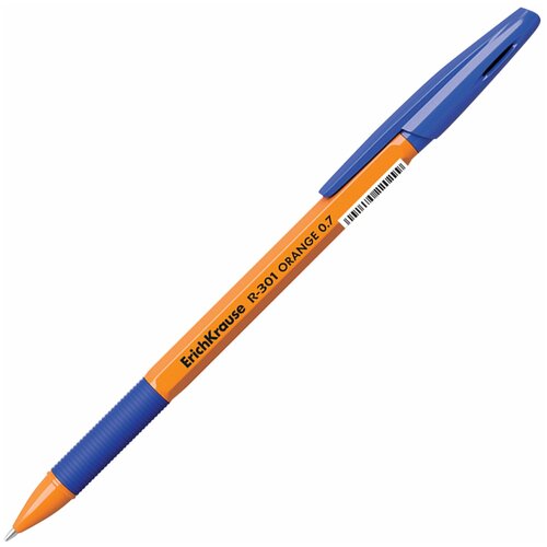 ErichKrause Набор шариковых ручек R-301 Orange Stick&Grip, 0.7 мм (39531), 1 шт.