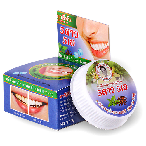 Купить Растительная зубная паста с гвоздикой 5star, 25 гр., 5 STAR, Зубная паста