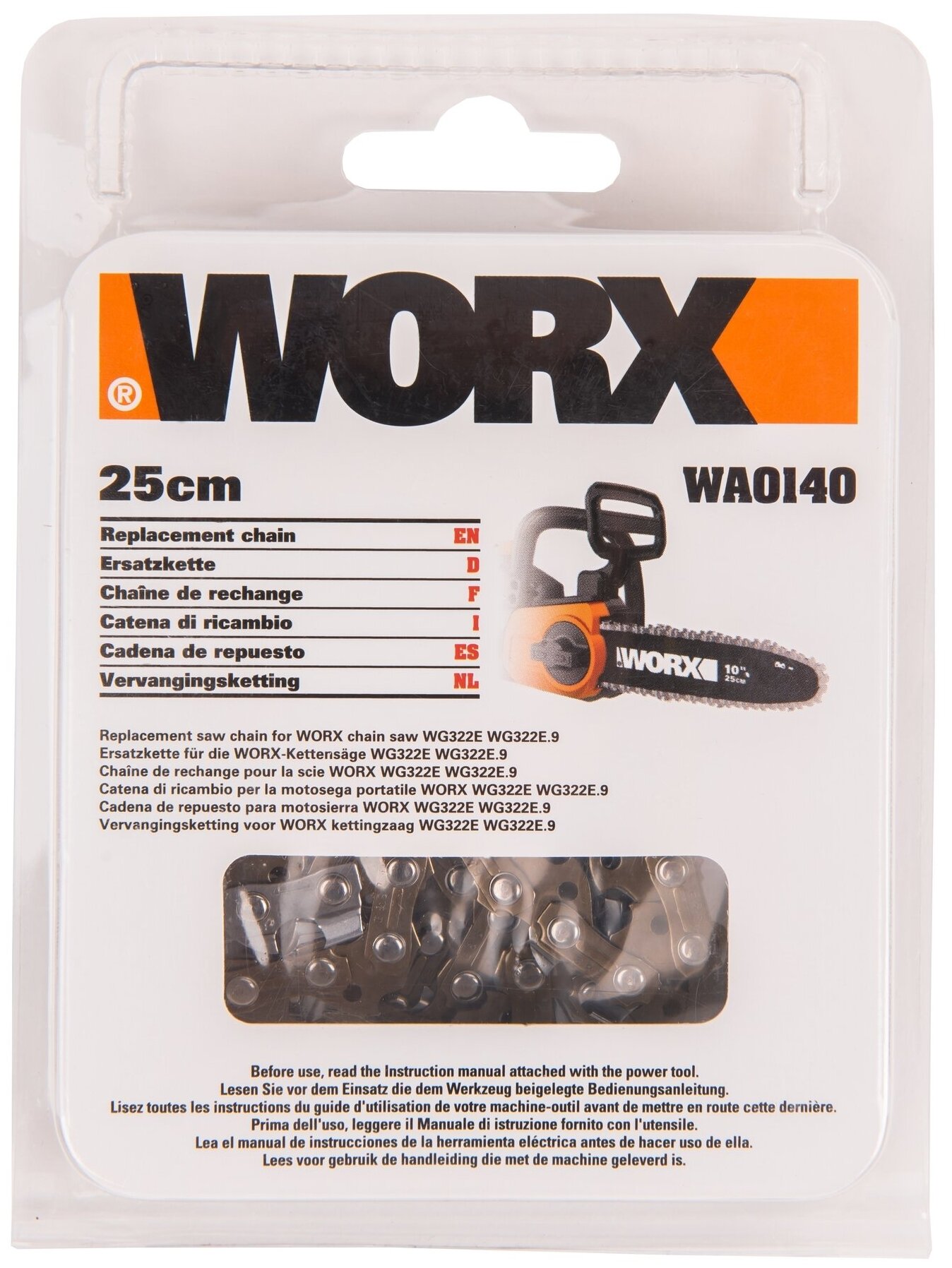 Цепь пильная WORX WA0140