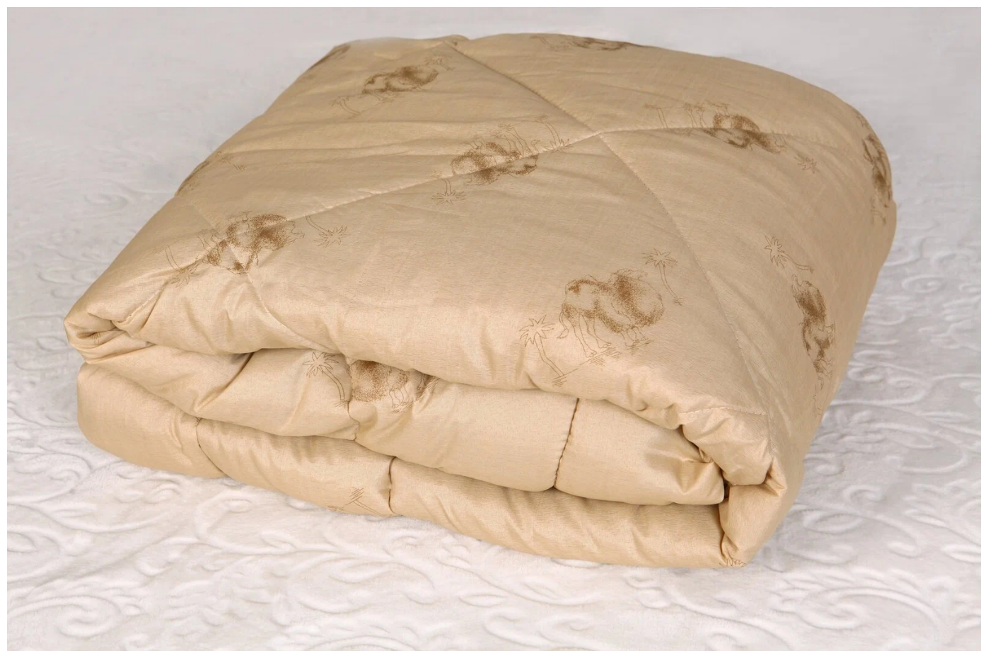 Одеяло LOTUS HOME TEXTILE 1,5 спальный 140x200 см, Всесезонное, Зимнее, с наполнителем Верблюжья шерсть - фотография № 2