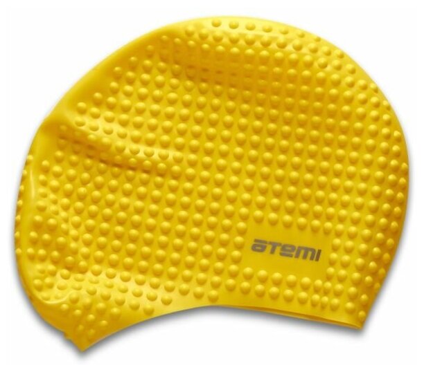 Шапочка для плавания Atemi силикон желтый - фото №4