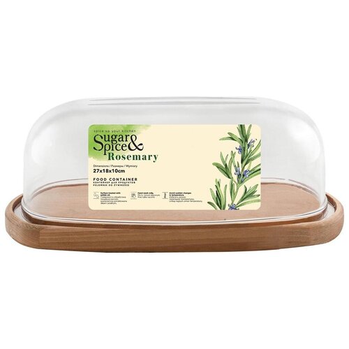 Контейнер Sugar&Spice Rosemary, деревянный, 27 x 18 x 10 см