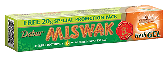 Зубная паста Dabur "Miswak" гелевая 60 гр.