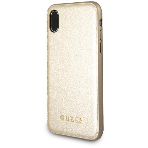 Чехол Guess для Apple iPhone X Iridescent Hard PU Gold