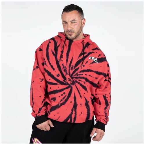 gorilla wear legacy oversized hoodie red/black M