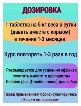 Витамины для суставов и связок собак хондропротектор Полидекс Глюкогекстрон плюс, 150 таблеток.