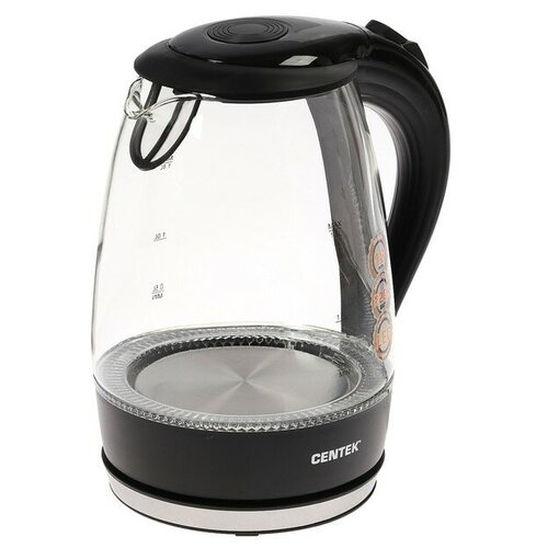 Чайник электрический Centek CT-0042 стекло 18 л 2200 Вт подсветка черный 995000₽