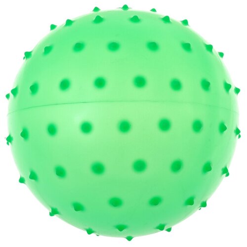 Мячик массажный, матовый пластизоль, d=12 см, 24 г, микс