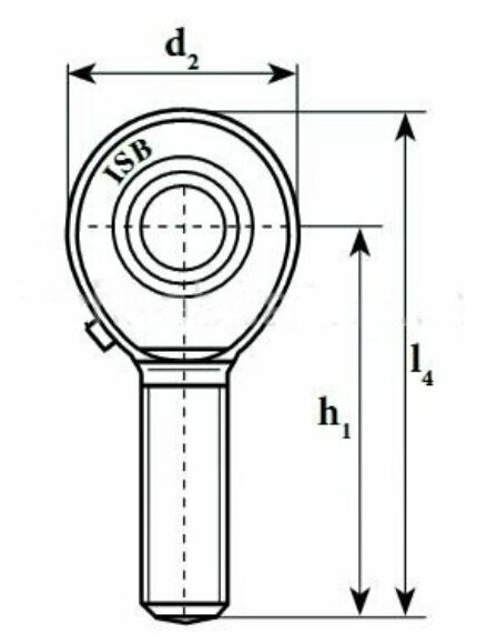 Шарнирный наконечник TSM10 ISB 680601110 16002100