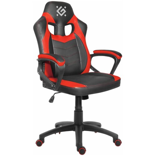 Компьютерное кресло игровое Defender SkyLine Черный/Красный,полиуретан,50мм