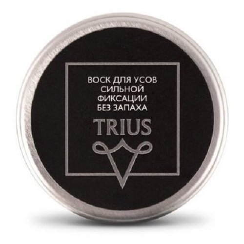 Воск для усов и бороды сильной фиксации без запаха Trius Moustache Wax 15 мл