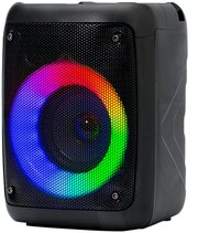 Perfeo Bluetooth-колонка "DISCO RING" 3" LED, FM, MP3 USB/microSD, AUX, TWS, MIC, 10Вт, черная