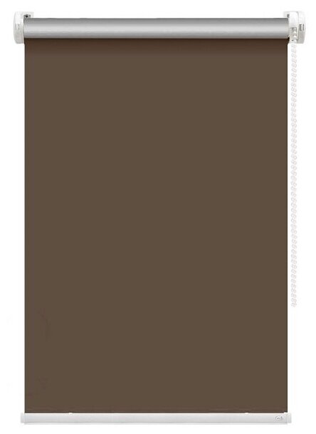 Рулонная штора FixLine Amigo THERMO Black-Out 70х180 темно-коричневый