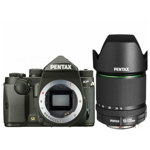 Pentax Зеркальная камера Pentax KP Body + объектив DA 18-135 WR + 3 рукоятки