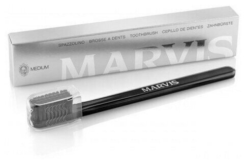 Зубная щетка Marvis Black Medium, средней жесткости