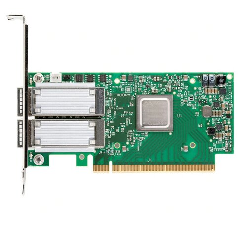 MCX516A-GCAT ConnectX-5 EN network interface card, 50GbE dual-port QSFP28, PCIe3.0 x16, tall bracket, ROHS R6 (385170)