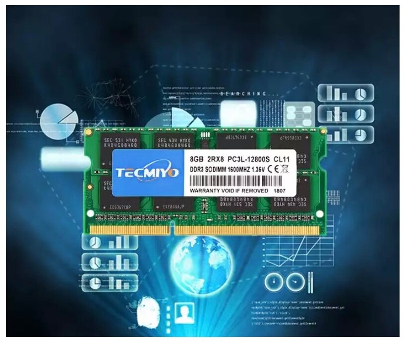 Оперативная память TECMIYO 8gb DDR3 PC3L CL11