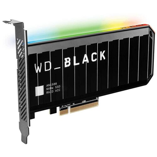 Твердотельный накопитель SSD Western Digital Плата расширения Western Digital_BLACK AN1500 Western DigitalS100T1X0L 1ТБ NVMe Add-In Card PCIe Gen3 RGB подсветка