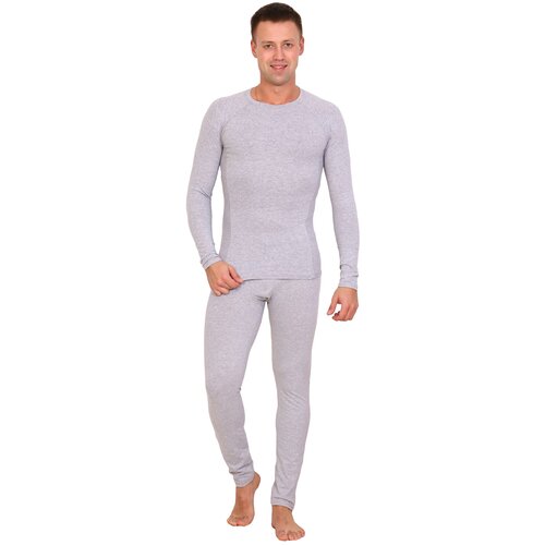 фото Термобелье мужское active (брюки+лонгслив), цв.серый меланж emotion day