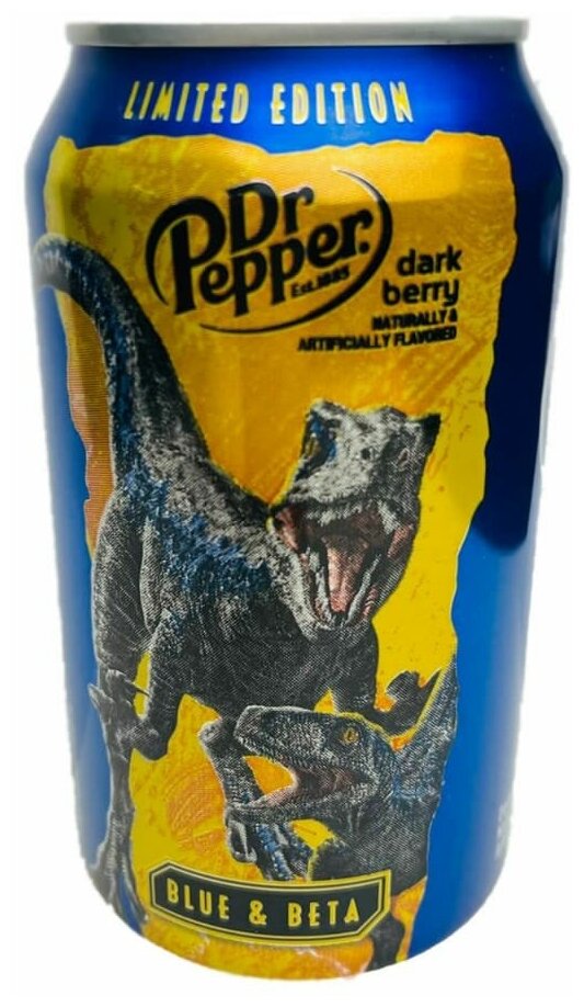 Doctor Pepper Dark Berry Jurassic World - CША - 0.355 л. - 6 шт. Dr.Pepper - фотография № 7