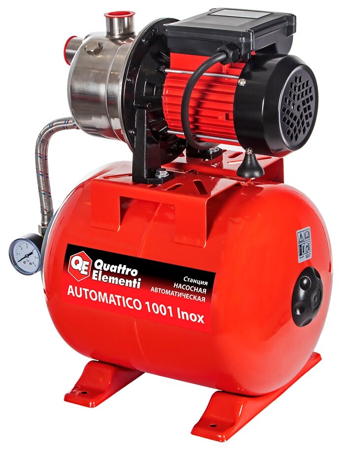 Насосная станция Quattro Elementi Automatico 1001 Inox 19 L (1000 Вт) - фотография № 2