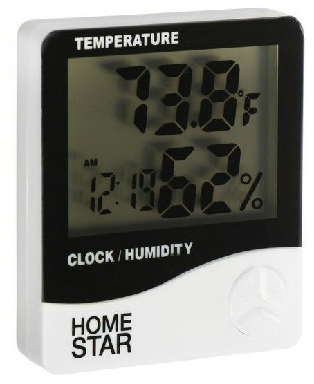 Термометр-гигрометр HOMESTAR HS-0108 цифровой комнатный измерение влажности белый