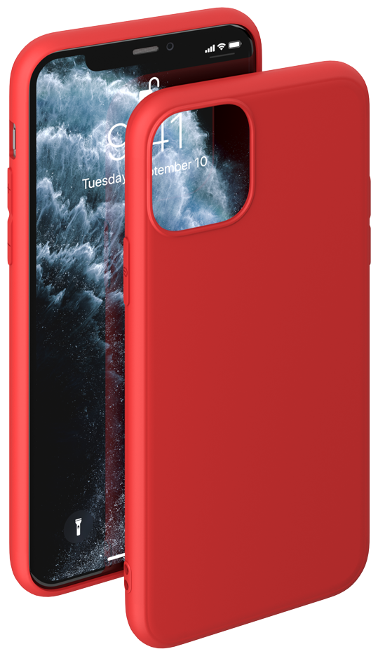 Чехол (клип-кейс) DEPPA Gel Color Basic, для Apple iPhone 11 Pro, красный [87227] - фото №2