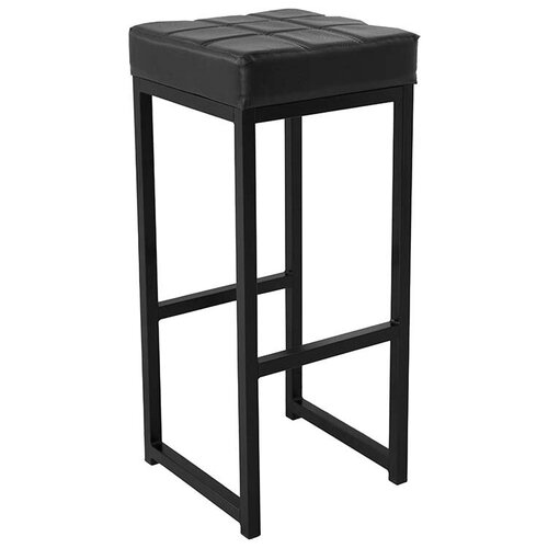 Табурет барный Loft черный, Модуль квадратный