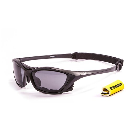 фото Спортивные очки ocean lake garda матовые черные / черные линзы