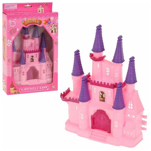 игровой набор кукольный домик в комплекте предметов 3шт кастор c 300563 Кукольный замок, кор