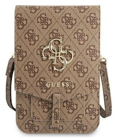 Guess для смартфонов сумка Wallet Bag 4G with Big melal logo Brown