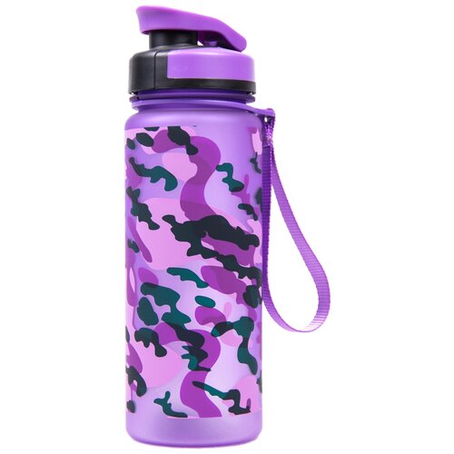 Бутылка для воды камуфляжная фиолетовая 650мл бутылка для воды sigg dream blush 650мл 8648 20