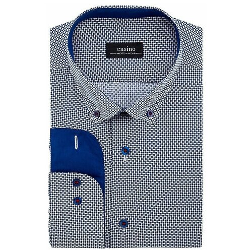 фото Рубашка casino, размер 174-184/39, синий