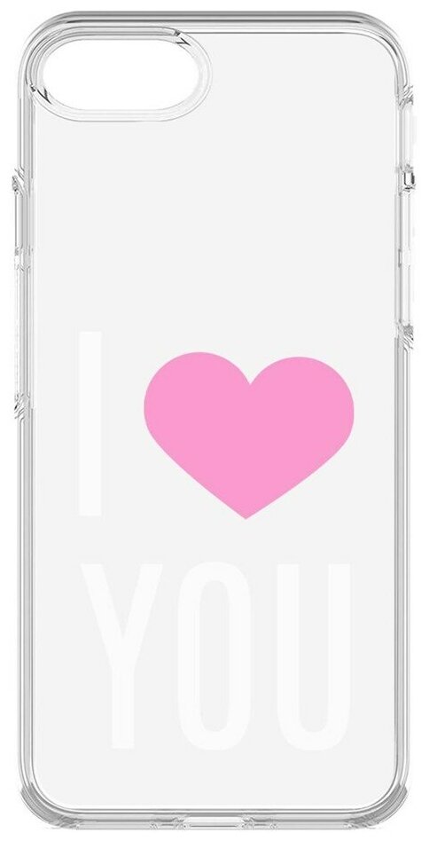 Силиконовый чехол / накладка / бампер Я люблю тебя для iPhone 6