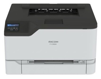 Ricoh LE P C200w Цветной лазерный принтер A4 512Мб 24стр мин дуплекс PCL PS LAN WiFiсамозапуск С тонерами 408434 5463500₽