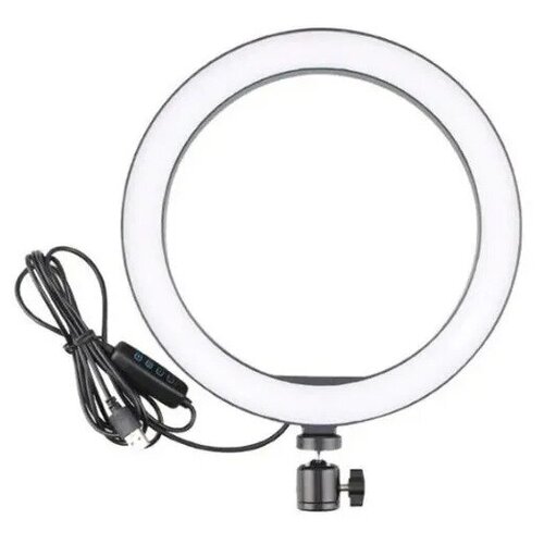 Лампа кольцевая светодиодная для селфи M-36 с пультом на проводе диаметр 36 см в коробке 124900₽