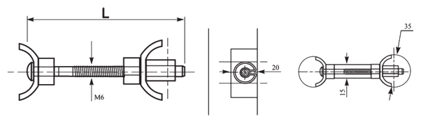 Стяжка мебельная для столешниц L- 100 мм FIT (8 шт.) - фотография № 2