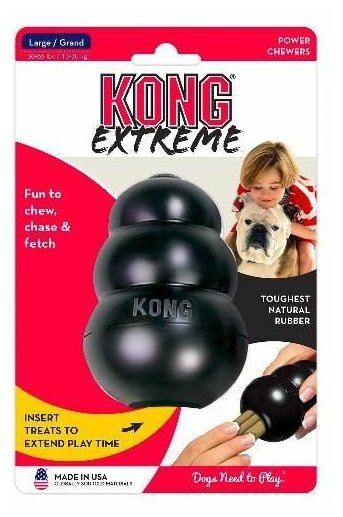 KONG Extreme L игрушка для собак очень прочная большая 10 х 6 см - фотография № 7