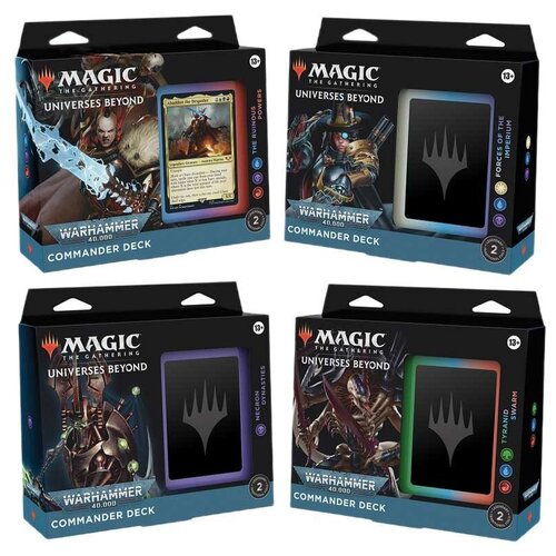 MTG: 4 колоды Commander Deck издания Universes Beyond: Warhammer 40,000 на английском языке