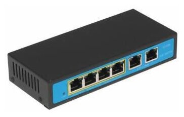 POE-коммутатор 4-канальный 2xRJ45 UPLINK POE-A 96Вт ORIENT SWP-7504POE2P
