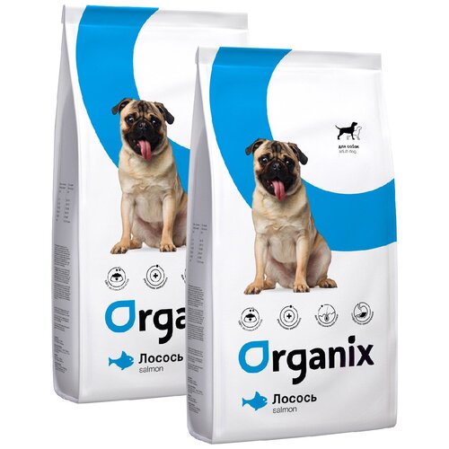 ORGANIX ADULT DOG SALMON монобелковый для взрослых собак всех пород при аллергии с лососем (12 + 12 кг)